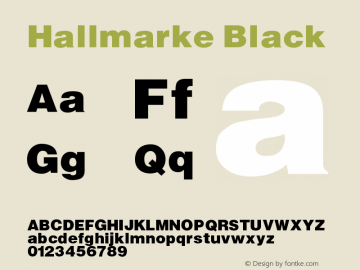 Hallmarke Black Version 001.000图片样张