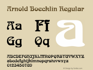 Arnold Boecklin Regular Version 001.003图片样张