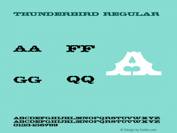 Thunderbird Regular Version 003.001图片样张