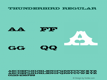 Thunderbird Regular Version 003.001图片样张