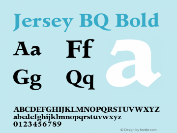 Jersey BQ Bold Version 001.000图片样张