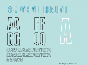 CompactaEF Regular 001.000 Font Sample