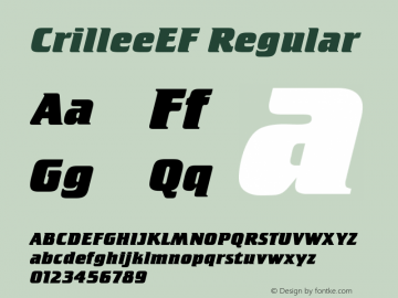CrilleeEF Regular 001.000图片样张
