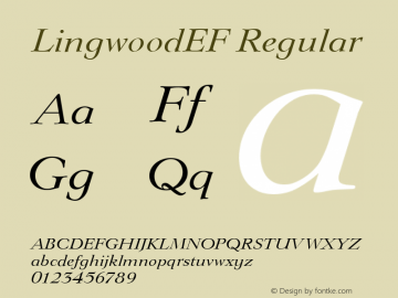 LingwoodEF Regular 001.000图片样张