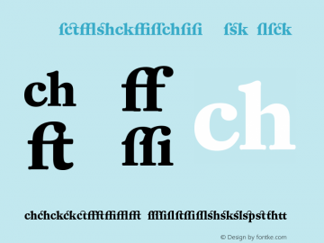 DTLFleischmannT AltBold Version 001.000 Font Sample