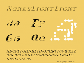 NarlyLight Light 001.000 Font Sample