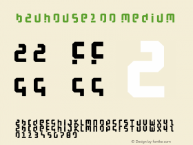 BauHouse200 Medium Version 001.001 Font Sample