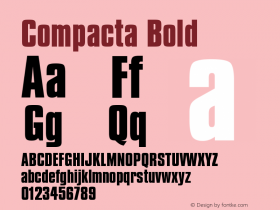 Compacta Bold Version 003.001图片样张