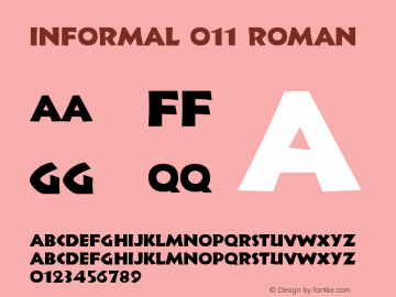 Informal 011 Roman Version 003.001图片样张