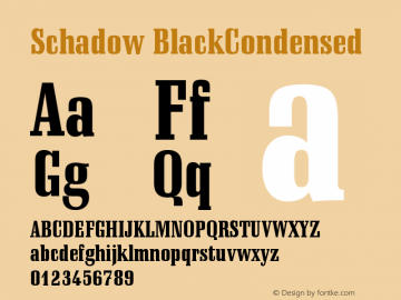 Schadow BlackCondensed Version 003.001图片样张