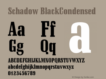 Schadow BlackCondensed Version 003.001图片样张