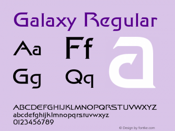 Galaxy Regular Version 003.001图片样张