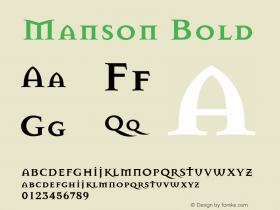 Manson Bold Version 1.00图片样张