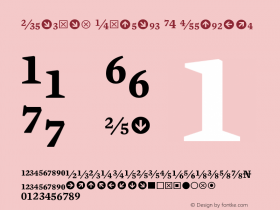 Mercury Numeric G4 Semibold Version 001.000 Font Sample