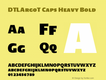 DTLArgoT Caps Heavy Bold Version 001.000图片样张