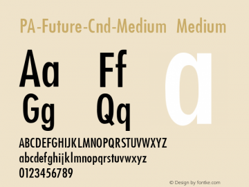 PA-Future-Cnd-Medium Medium Version 1.0图片样张