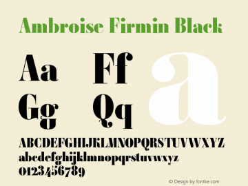 Ambroise Firmin Black Version 001.000图片样张