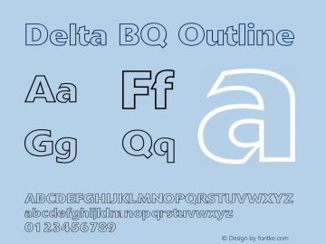 Delta BQ Outline Version 001.000图片样张