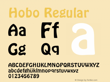 Hobo Regular Version 003.001图片样张