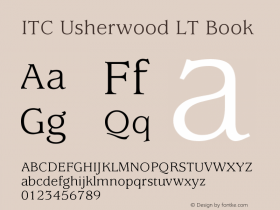 ITC Usherwood LT Book Version 006.000图片样张