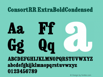 ConsortRR ExtraBoldCondensed Version 001.004图片样张