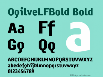 OgilveLFBold Bold Version 001.000图片样张