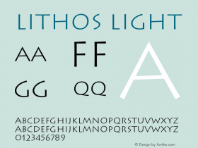 Lithos Light Version 001.000图片样张