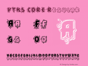 VTKS CORE Regular Version 1.00 May 2, 2007, initial release Font Sample