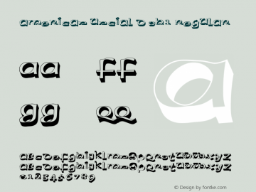 American Uncial D Sh1 Regular Version 001.005 Font Sample