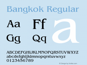 Bangkok Regular 001.003图片样张