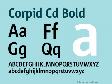 Corpid Cd Bold Version 001.000图片样张