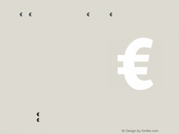 PedestriaMVB-Euro Euro-Bold Version 001.000 Font Sample