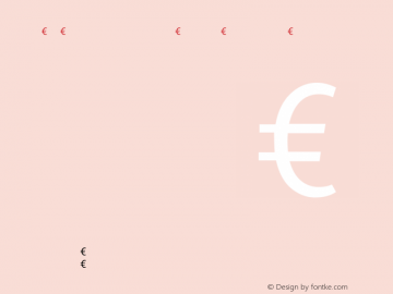 PedestriaMVB-Euro Euro-Regular Version 001.000 Font Sample