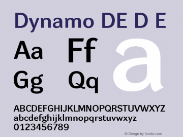 Dynamo DE D E Version 001.000图片样张