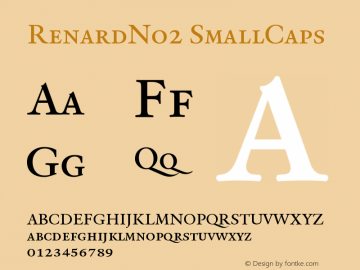 RenardNo2 SmallCaps Version 001.000 Font Sample