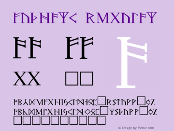 Futhark Regular Altsys Fontographer 3.5  5/2/92 Font Sample