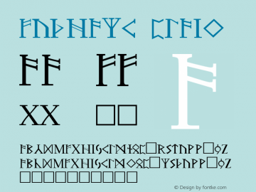 Futhark Plain Altsys Fontographer 3.3  1/4/92 Font Sample