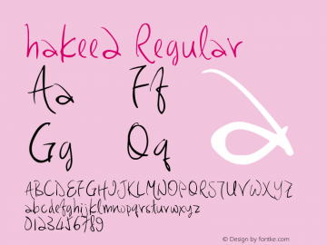 hakee2 Regular Version 1.00 May 12, 2007, initial release Font Sample