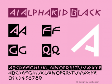 AIAlphaKid Black Version 001.000图片样张