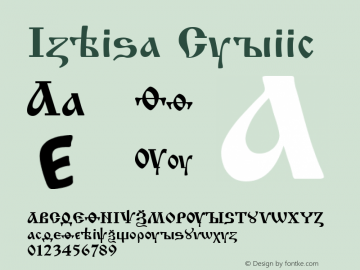 Izhitsa Cyrillic 001.000图片样张
