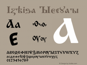 Izhitsa Regular 001.000 Font Sample