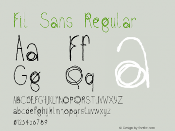 Fil Sans Regular Version 1.000 Font Sample