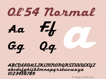 Ol'54 Normal 1.0 Sat Nov 06 22:10:26 1993图片样张