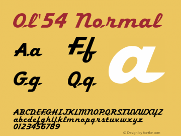 Ol'54 Normal 1.0 Sat Nov 06 22:10:26 1993图片样张