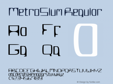 MetroSlum Regular Version 1.03 December 2006图片样张