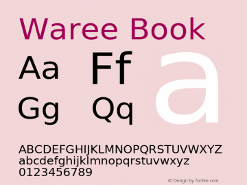 Waree Book Version 0.11.8: 2012-02-14图片样张