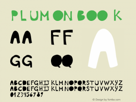 Plumon Book Version 1.00 October 28, 200 Font Sample