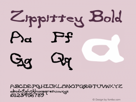 Zippittey Bold Version 002.000图片样张