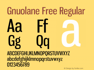 Gnuolane Free Regular Version 2.000图片样张