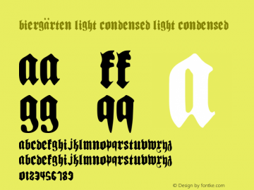 Biergärten Light Condensed Light Condensed 001.000图片样张